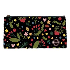 Floral Christmas Pattern  Pencil Cases by Valentinaart