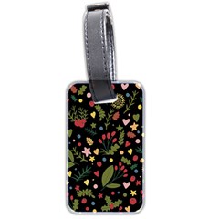 Floral Christmas Pattern  Luggage Tags (two Sides) by Valentinaart