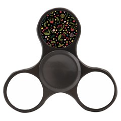 Floral Christmas Pattern  Finger Spinner