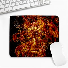 Vulcano Poster Artwork Large Mousepads by dflcprintsclothing