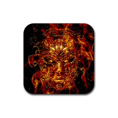 Vulcano Poster Artwork Rubber Coaster (square)  by dflcprintsclothing