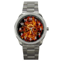 Vulcano Poster Artwork Sport Metal Watch by dflcprintsclothing