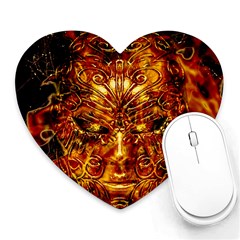 Vulcano Poster Artwork Heart Mousepads by dflcprintsclothing