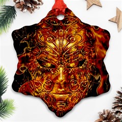 Vulcano Poster Artwork Ornament (snowflake) by dflcprintsclothing