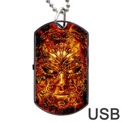 Vulcano Poster Artwork Dog Tag Usb Flash (two Sides) by dflcprintsclothing