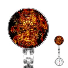 Vulcano Poster Artwork Stainless Steel Nurses Watch by dflcprintsclothing