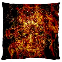 Vulcano Poster Artwork Large Flano Cushion Case (two Sides) by dflcprintsclothing