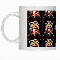 Route-66-1 White Mugs by ArtworkByPatrick