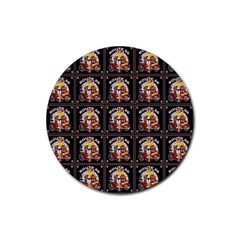 Route-66-1 Rubber Round Coaster (4 Pack)  by ArtworkByPatrick