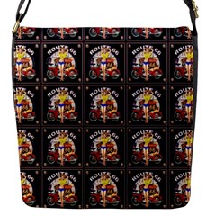 Route-66-1 Flap Closure Messenger Bag (s) by ArtworkByPatrick