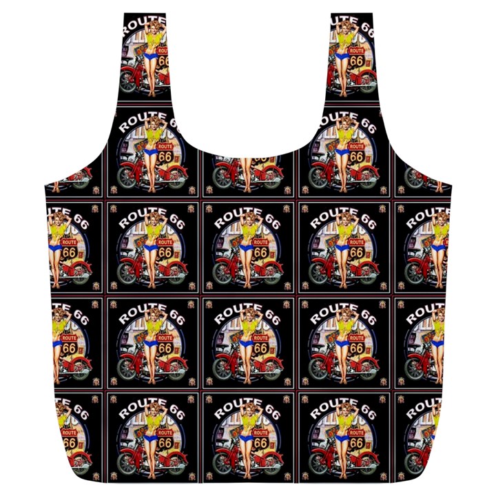 ROUTE-66-1 Full Print Recycle Bag (XL)