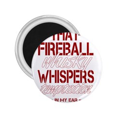 Fireball Whiskey Shirt Solid Letters 2016 2 25  Magnets by crcustomgifts