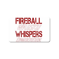 Fireball Whiskey Shirt Solid Letters 2016 Magnet (name Card) by crcustomgifts