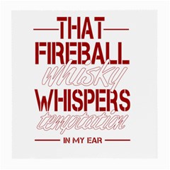 Fireball Whiskey Shirt Solid Letters 2016 Medium Glasses Cloth