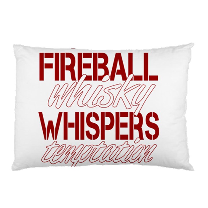 Fireball Whiskey Shirt Solid Letters 2016 Pillow Case (Two Sides)