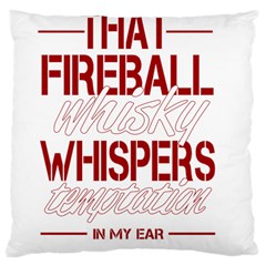 Fireball Whiskey Shirt Solid Letters 2016 Large Cushion Case (two Sides) by crcustomgifts