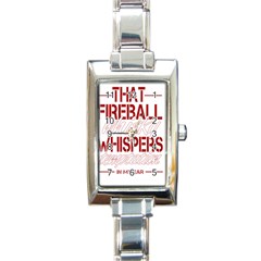 Fireball Whiskey Shirt Solid Letters 2016 Rectangle Italian Charm Watch by crcustomgifts