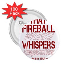 Fireball Whiskey Shirt Solid Letters 2016 2 25  Buttons (100 Pack)  by crcustomgifts