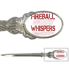 Fireball Whiskey Shirt Solid Letters 2016 Letter Opener by crcustomgifts