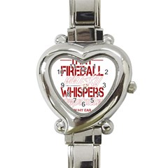 Fireball Whiskey Shirt Solid Letters 2016 Heart Italian Charm Watch by crcustomgifts