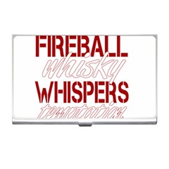 Fireball Whiskey Shirt Solid Letters 2016 Business Card Holder by crcustomgifts