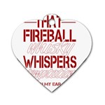 Fireball Whiskey Shirt Solid Letters 2016 Dog Tag Heart (One Side) Front