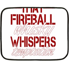 Fireball Whiskey Shirt Solid Letters 2016 Double Sided Fleece Blanket (mini)  by crcustomgifts