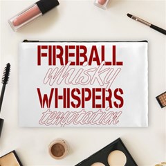 Fireball Whiskey Shirt Solid Letters 2016 Cosmetic Bag (large) by crcustomgifts