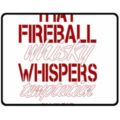 Fireball Whiskey Shirt Solid Letters 2016 Fleece Blanket (medium)  by crcustomgifts