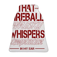 Fireball Whiskey Shirt Solid Letters 2016 Bell Ornament (two Sides)