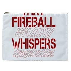 Fireball Whiskey Shirt Solid Letters 2016 Cosmetic Bag (xxl) by crcustomgifts