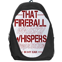 Fireball Whiskey Shirt Solid Letters 2016 Backpack Bag by crcustomgifts