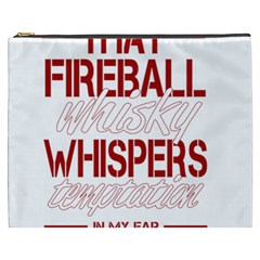 Fireball Whiskey Shirt Solid Letters 2016 Cosmetic Bag (xxxl) by crcustomgifts