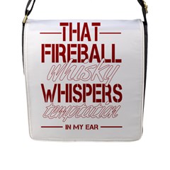 Fireball Whiskey Shirt Solid Letters 2016 Flap Closure Messenger Bag (l)