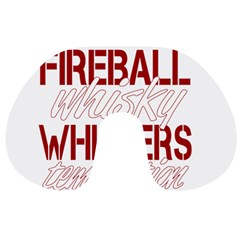 Fireball Whiskey Shirt Solid Letters 2016 Travel Neck Pillows by crcustomgifts