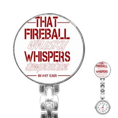 Fireball Whiskey Shirt Solid Letters 2016 Stainless Steel Nurses Watch by crcustomgifts