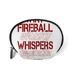 Fireball Whiskey Shirt Solid Letters 2016 Accessory Pouch (Small) Back