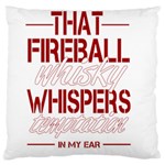 Fireball Whiskey Shirt Solid Letters 2016 Standard Flano Cushion Case (One Side) Front