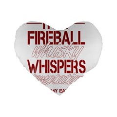 Fireball Whiskey Shirt Solid Letters 2016 Standard 16  Premium Flano Heart Shape Cushions