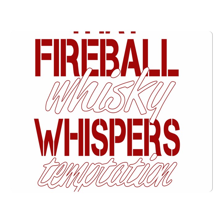 Fireball Whiskey Shirt Solid Letters 2016 Double Sided Flano Blanket (Large) 