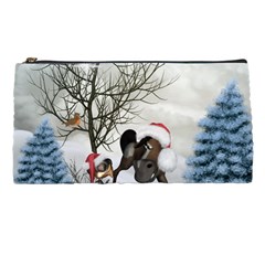 Christmas, Cute Bird With Horse Pencil Cases by FantasyWorld7