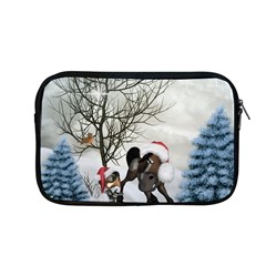 Christmas, Cute Bird With Horse Apple Macbook Pro 13  Zipper Case by FantasyWorld7