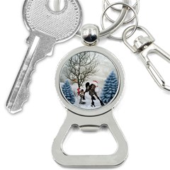 Christmas, Cute Bird With Horse Bottle Opener Key Chains by FantasyWorld7