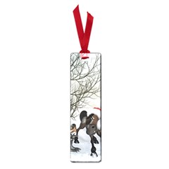 Christmas, Cute Bird With Horse Small Book Marks by FantasyWorld7