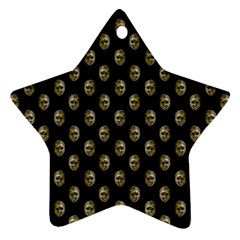 Venetian Mask Motif Pattern 1 Ornament (star) by dflcprintsclothing