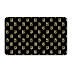 Venetian Mask Motif Pattern 1 Magnet (rectangular)