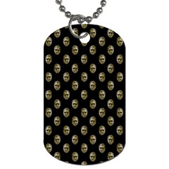 Venetian Mask Motif Pattern 1 Dog Tag (one Side) by dflcprintsclothing