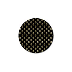 Venetian Mask Motif Pattern 1 Golf Ball Marker by dflcprintsclothing