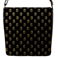 Venetian Mask Motif Pattern 1 Flap Closure Messenger Bag (s) by dflcprintsclothing