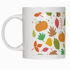 Thanksgiving Pattern White Mugs by Valentinaart